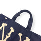 AIMÉ LEON DORE FW24 NY HIGHLANDERS TOTE BAG NAVY / WHITE O/S