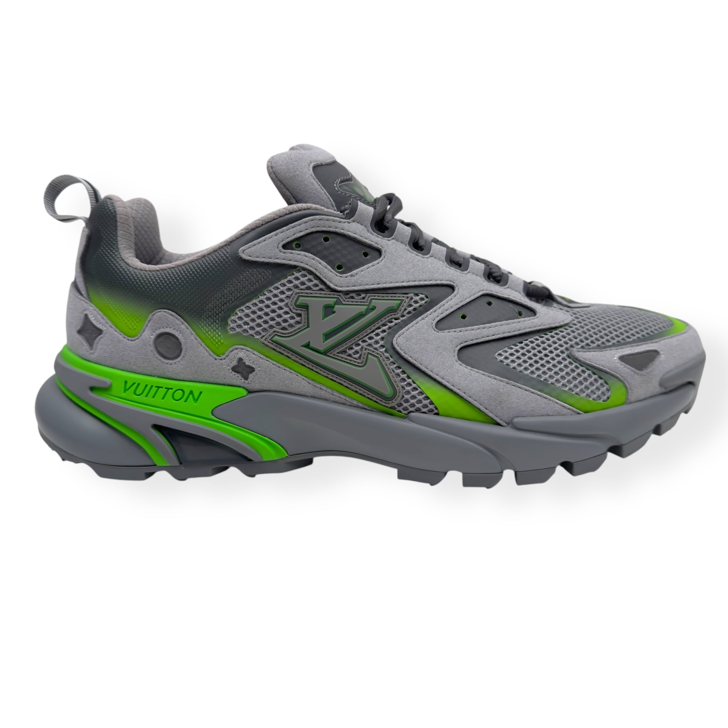LOUIS VUITTON LV TATIC SNEAKER GREY / GREEN UK10