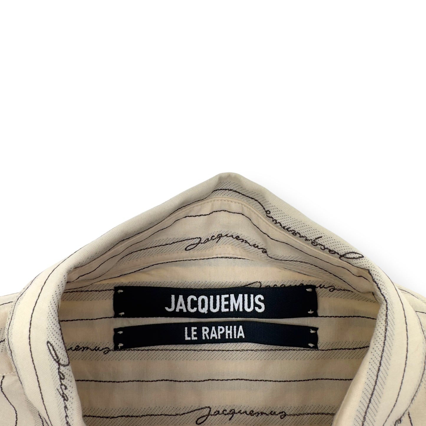 JACQUEMUS LA CHEMISE SIMON COTTON SHIRT CREAM 48 / M