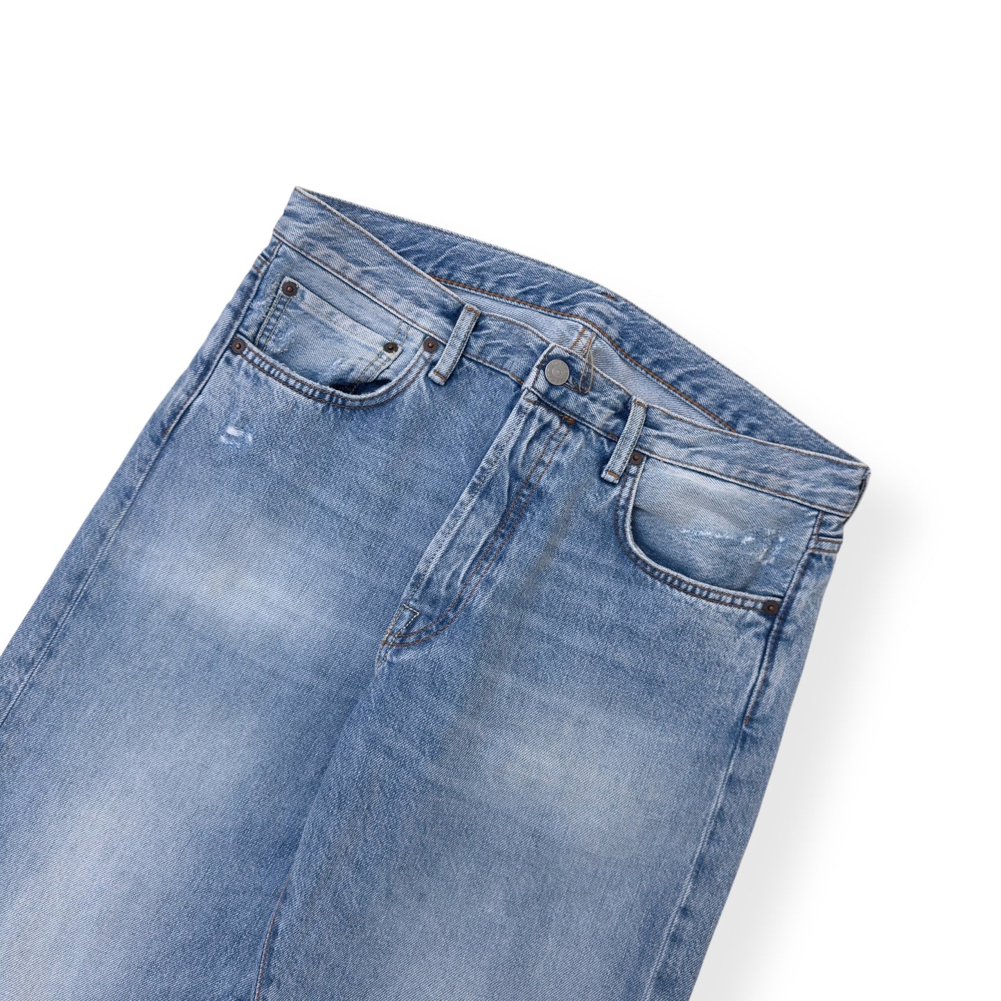 ACNE STUDIOS REGULAR FIT DENIM JEANS BLUE W32”