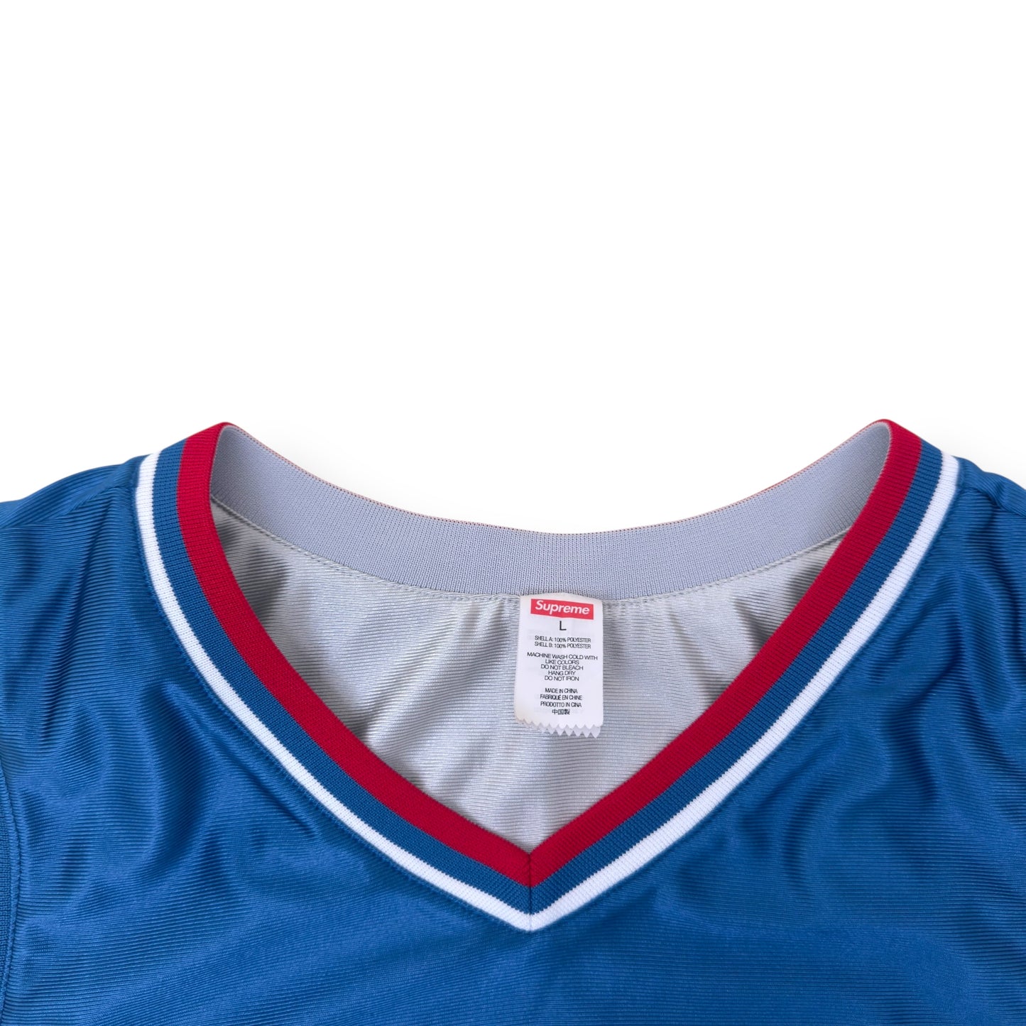 SUPREME REVERSIBLE BASKETBALL JERSEY BLUE / RED / WHITE L