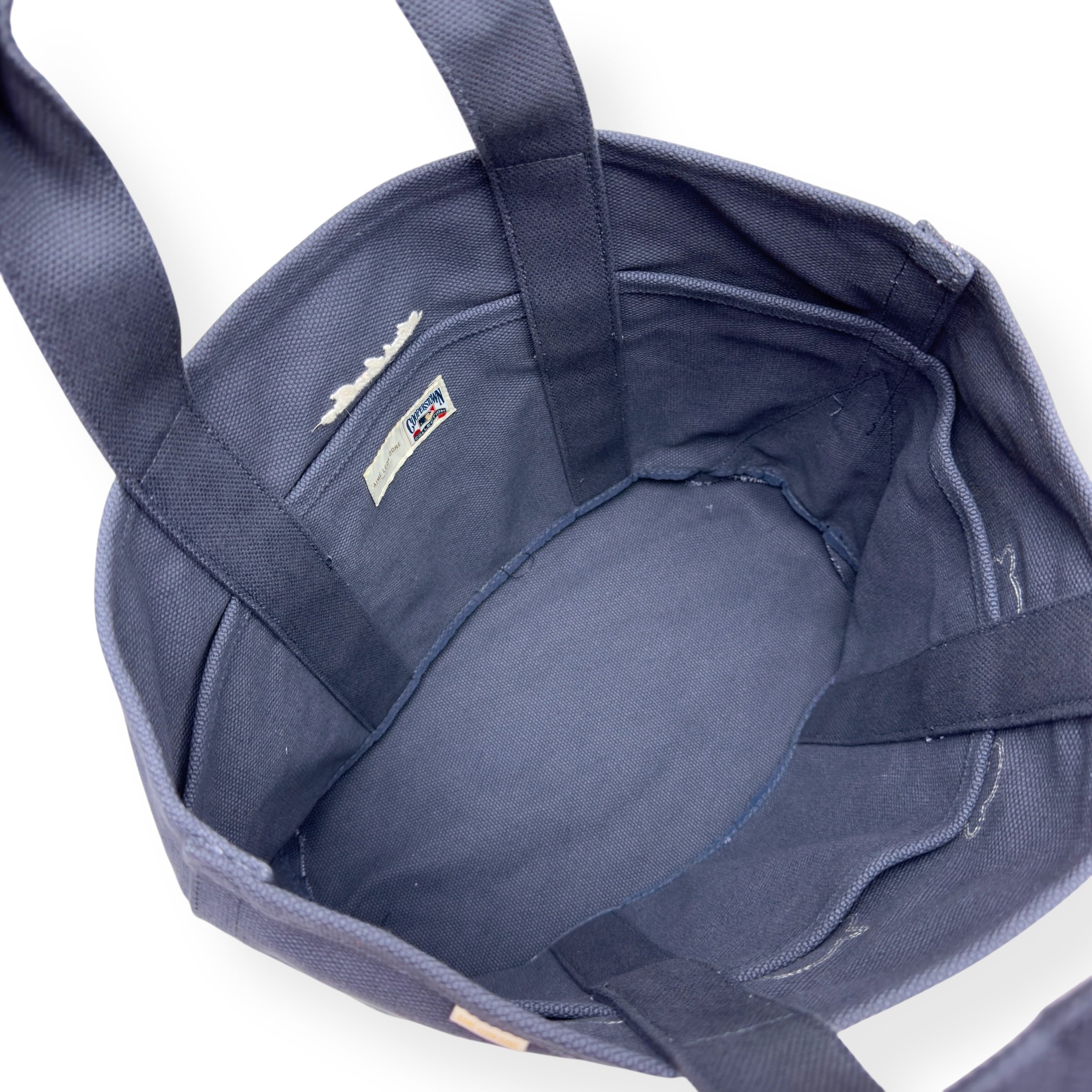 AIMÉ LEON DORE FW24 NY HIGHLANDERS TOTE BAG NAVY / WHITE O/S