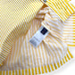 LOUIS VUITTON STRIPED PATCHWORK SHORT SLEEVE SHIRT YELLOW XL