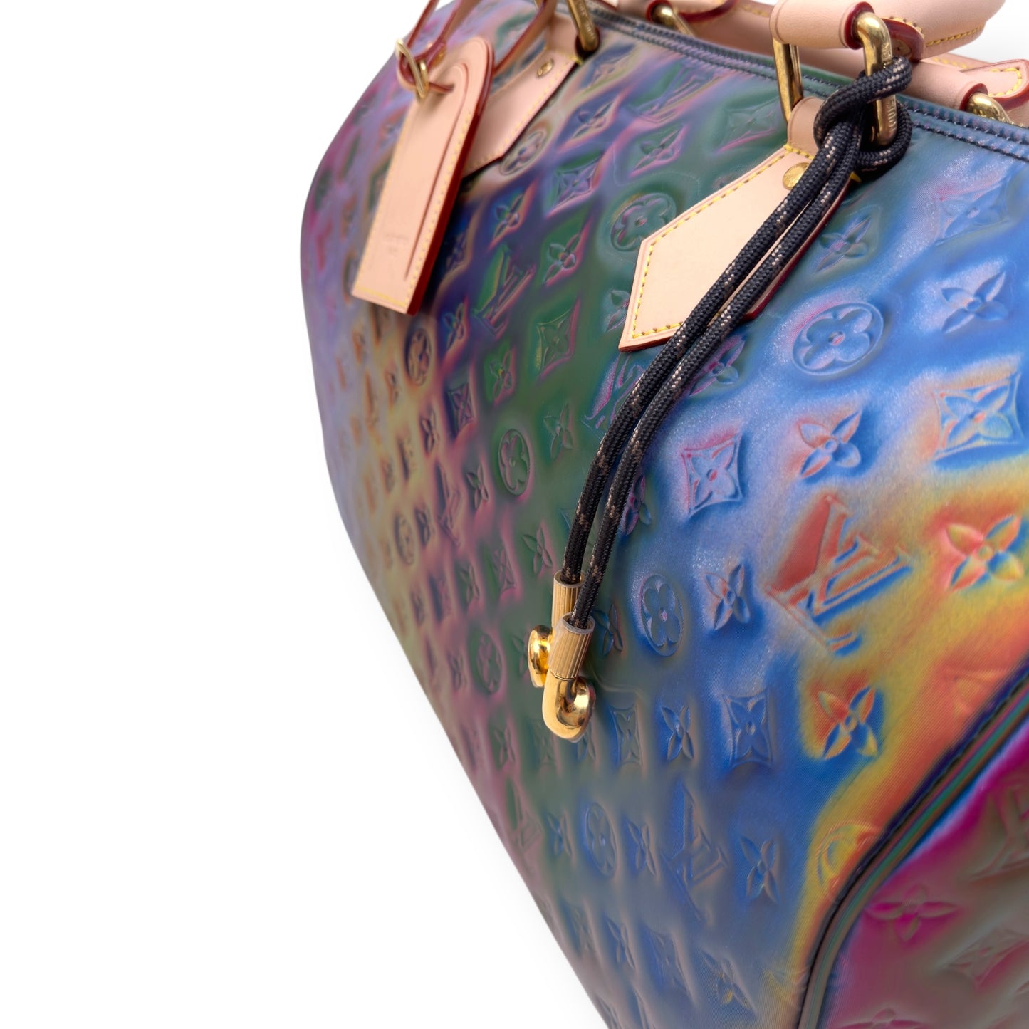 LOUIS VUITTON SPEEDY BANDOULIÈRE VINYL MONOGRAM BAG MULTICOLOURED 40