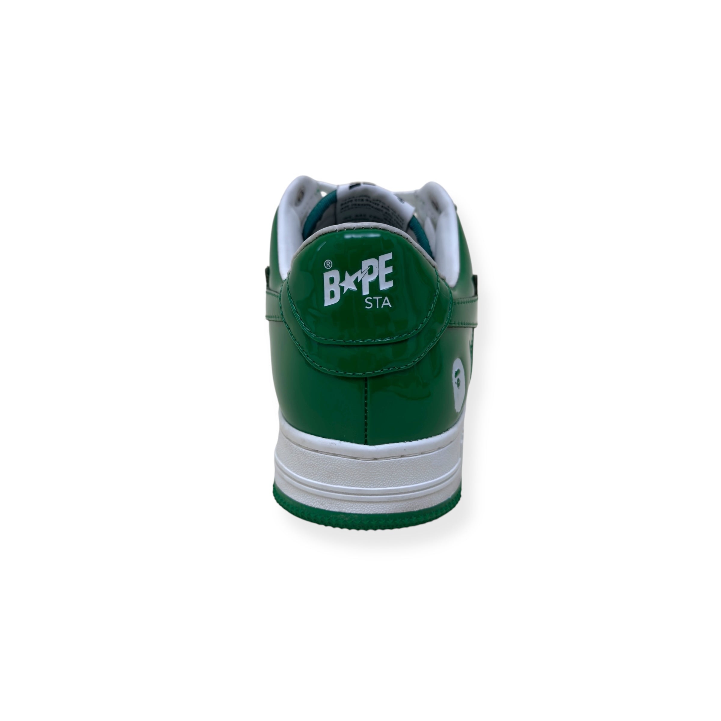 50802.0823Y】中古品 ☆ A Bathing Ape Sta Low ホワイト×グリーン 