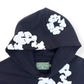 DENIM TEARS THE COTTON WREATH HOODIE BLACK / WHITE M