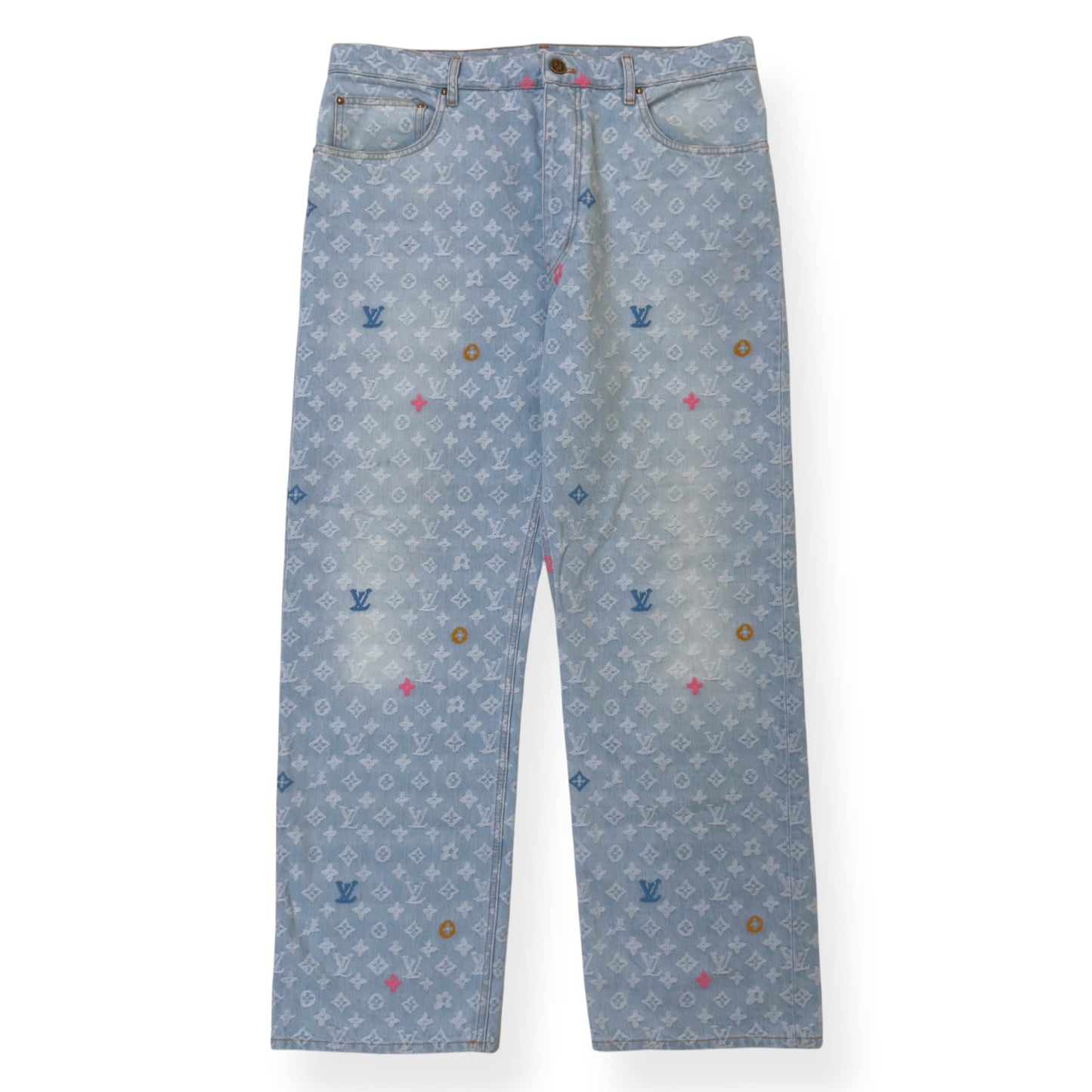 LOUIS VUITTON X TYLER THE CREATOR DENIM JEANS INDIGO W34”