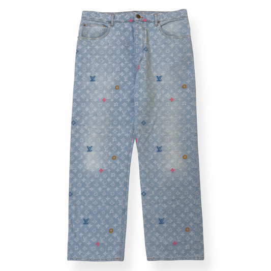 LOUIS VUITTON X TYLER THE CREATOR DENIM JEANS INDIGO W34”