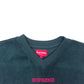 SUPREME VELOUR FOOTBALL JERSEY RED / GREEN L