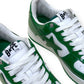 A BATHING APE BAPE STA LOW TOP SNEAKER GREEN / WHITE UK8.5