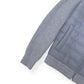 REISS TRAINER HYBRID QUILTED / RIBBED ZIP-THROUGH JACKET GREY S