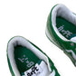 A BATHING APE BAPE STA LOW TOP SNEAKER GREEN / WHITE UK8.5