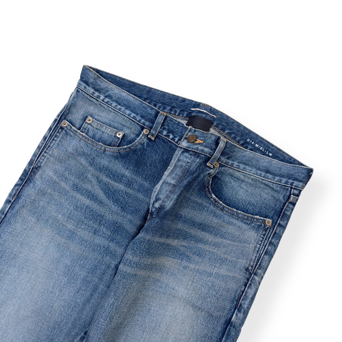 SAINT LAURENT SLIM-FIT DENIM JEANS BLUE W34”