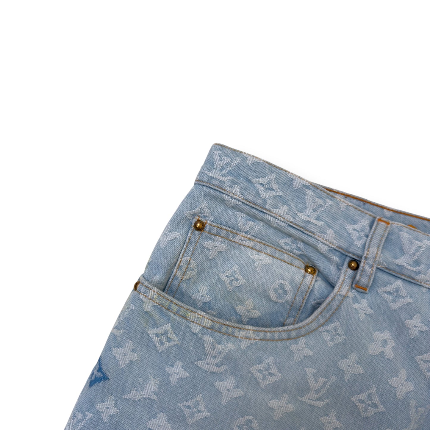 LOUIS VUITTON X TYLER THE CREATOR DENIM JEANS INDIGO W34”