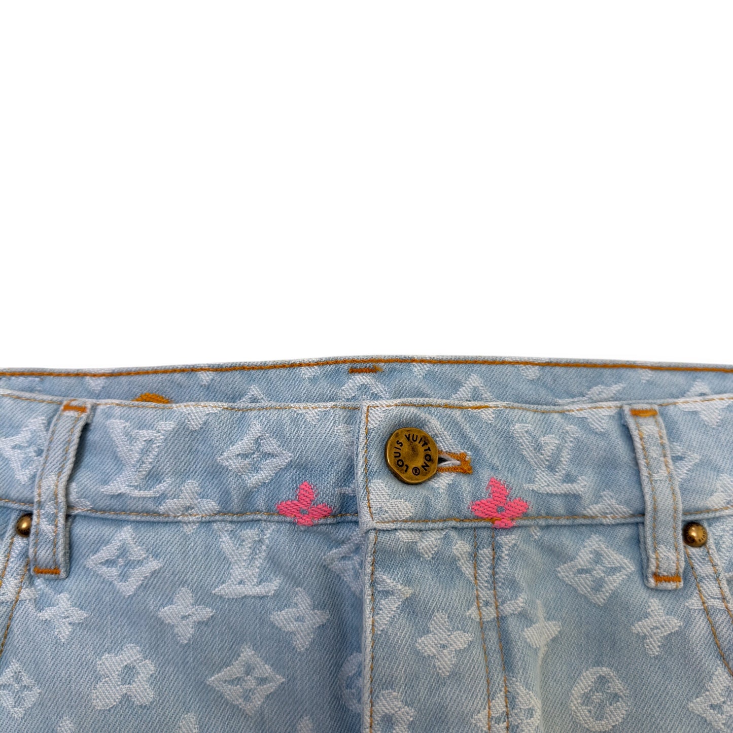 LOUIS VUITTON X TYLER THE CREATOR DENIM JEANS INDIGO W34”