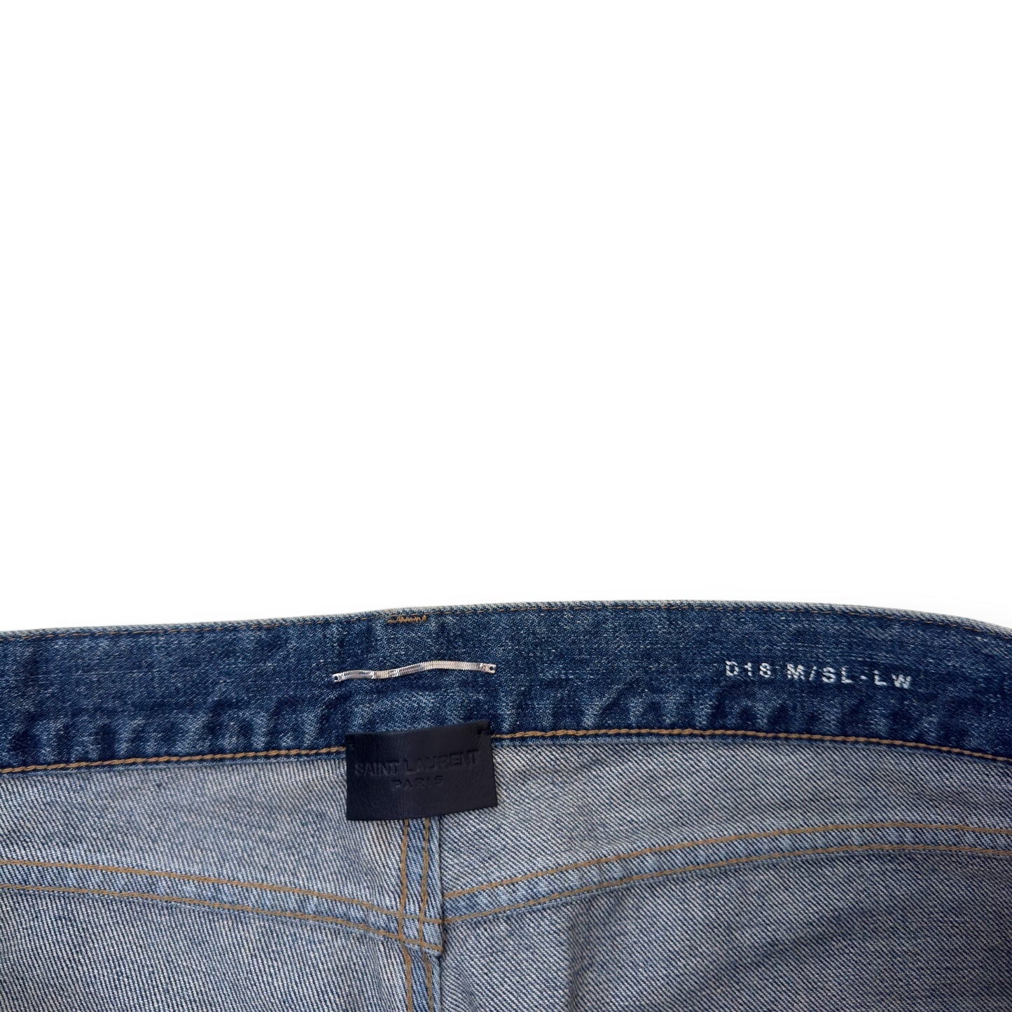 SAINT LAURENT SLIM-FIT DENIM JEANS BLUE W34”