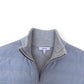 REISS TRAINER HYBRID QUILTED / RIBBED ZIP-THROUGH JACKET GREY S