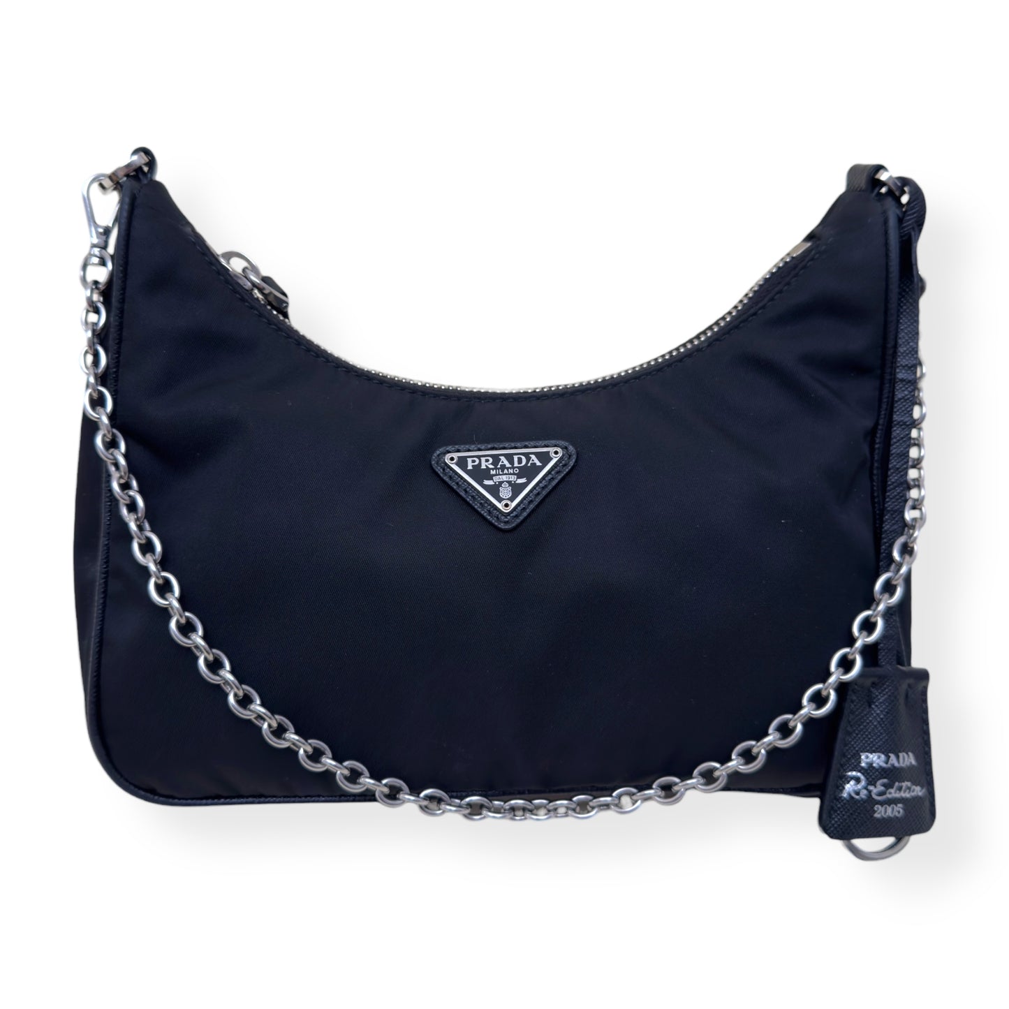 PRADA RE-EDITION 2005 RE-NYLON BAG BLACK S