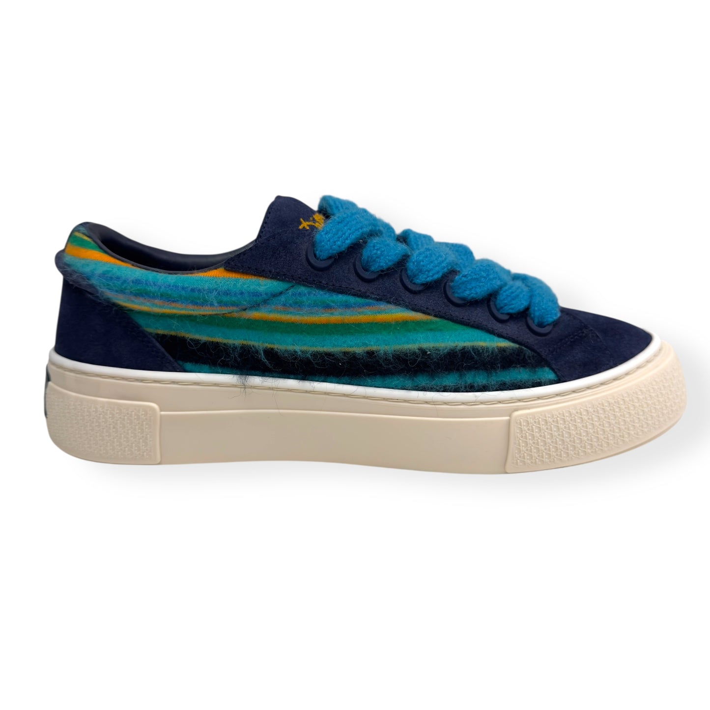 DIOR X DENIM TEARS B33 MOHAIR SNEAKER BLUE 42 / UK8