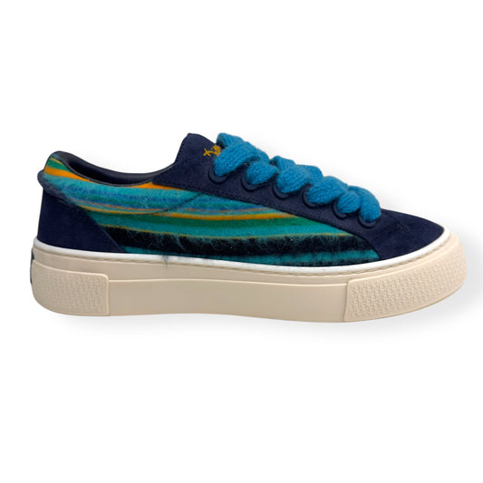 DIOR X DENIM TEARS B33 MOHAIR SNEAKER BLUE 42 / UK8