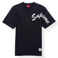 SUPREME SHOULDER ARC LOGO T-SHIRT BLACK / WHITE M