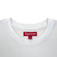 SUPREME SMALL BOX LOGO COTTON T-SHIRT WHITE / RED L