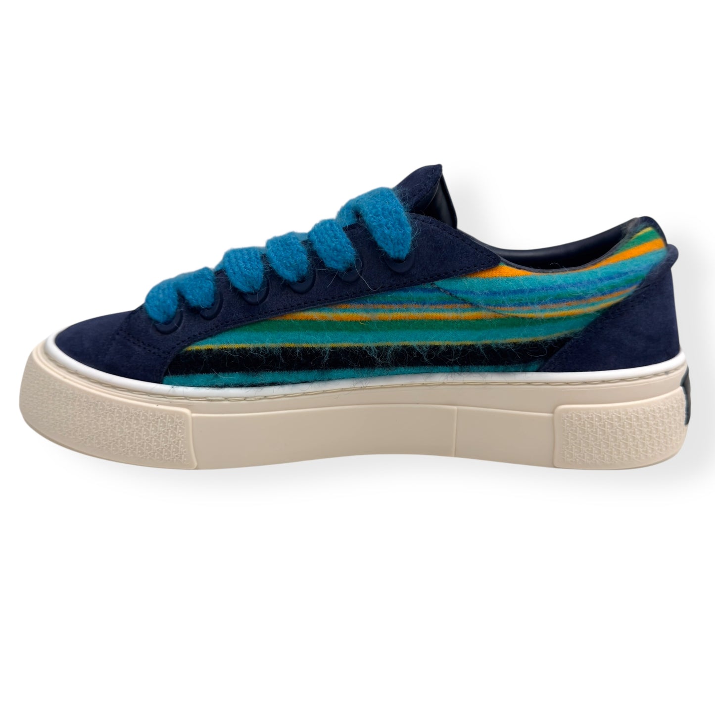 DIOR X DENIM TEARS B33 MOHAIR SNEAKER BLUE 42 / UK8