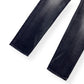 BALMAIN DISTRESSED SLIM SELVEDGE DENIM JEANS BLACK W34”