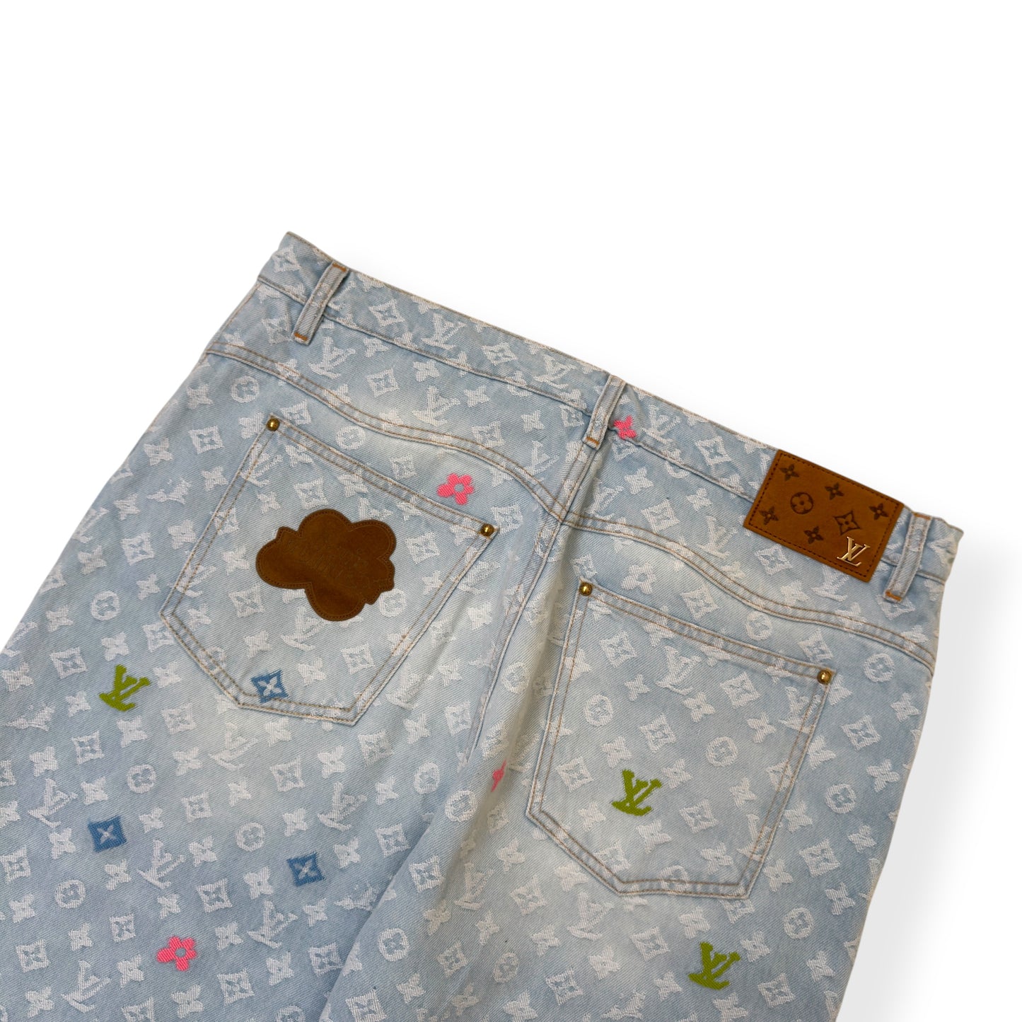 LOUIS VUITTON X TYLER THE CREATOR DENIM JEANS INDIGO W34”