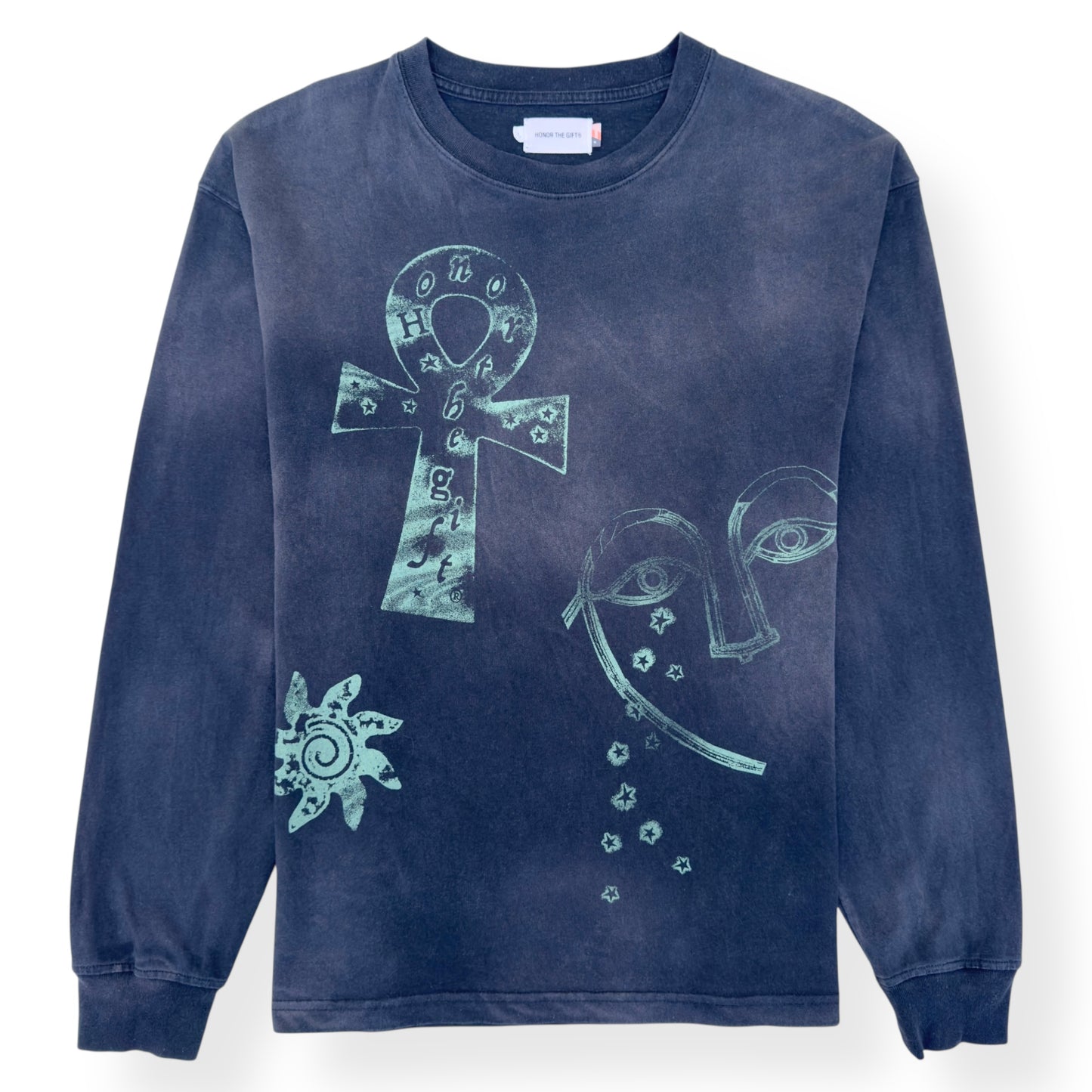 HONOR THE GIFT GRAPHIC LONG SLEEVE T-SHIRT FADED BLACK L