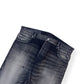 BALMAIN DISTRESSED SLIM SELVEDGE DENIM JEANS BLACK W34”