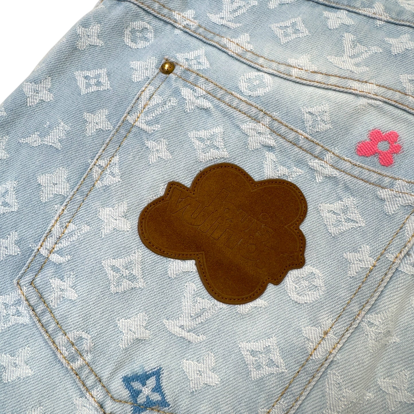 LOUIS VUITTON X TYLER THE CREATOR DENIM JEANS INDIGO W34”