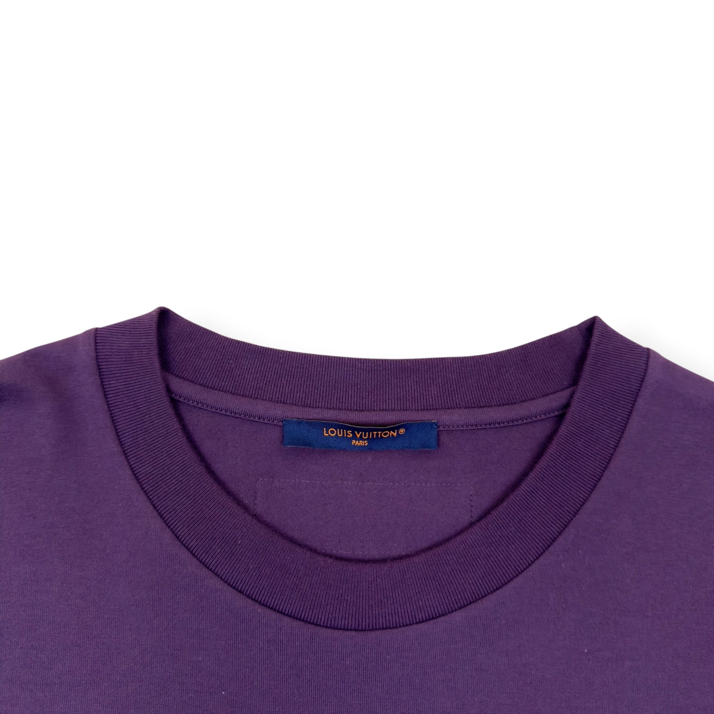LOUIS VUITTON EMBOSSED LV T-SHIRT BURGUNDY XXL