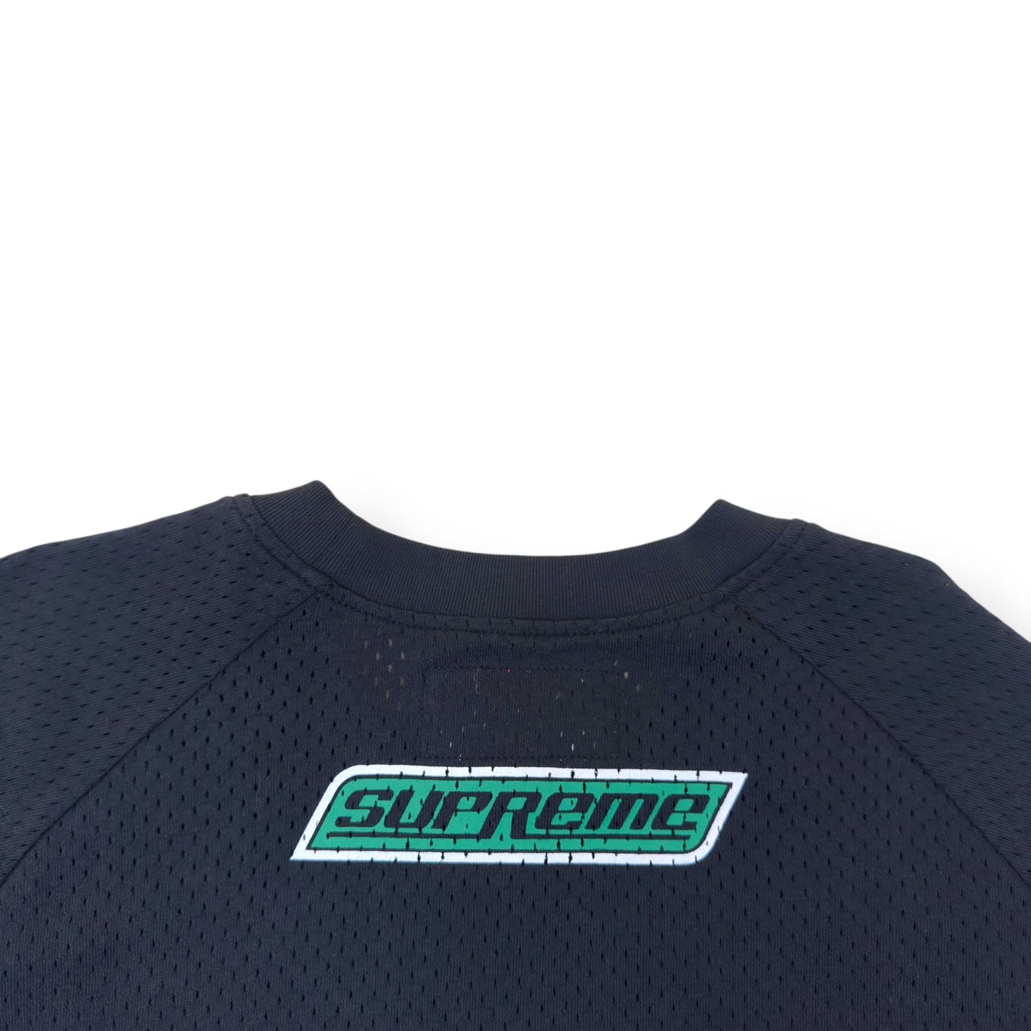 SUPREME X HYSTERIC GLAMOUR LONG-SLEEVE MESH JERSEY BLACK / GREEN XL