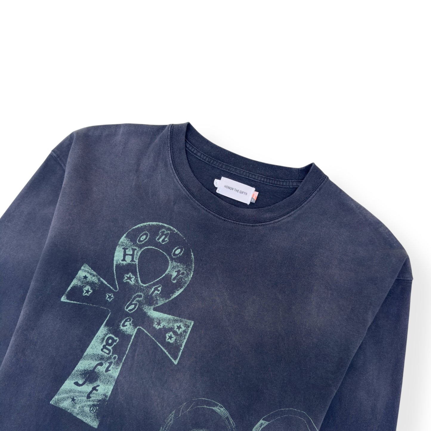 HONOR THE GIFT GRAPHIC LONG SLEEVE T-SHIRT FADED BLACK L