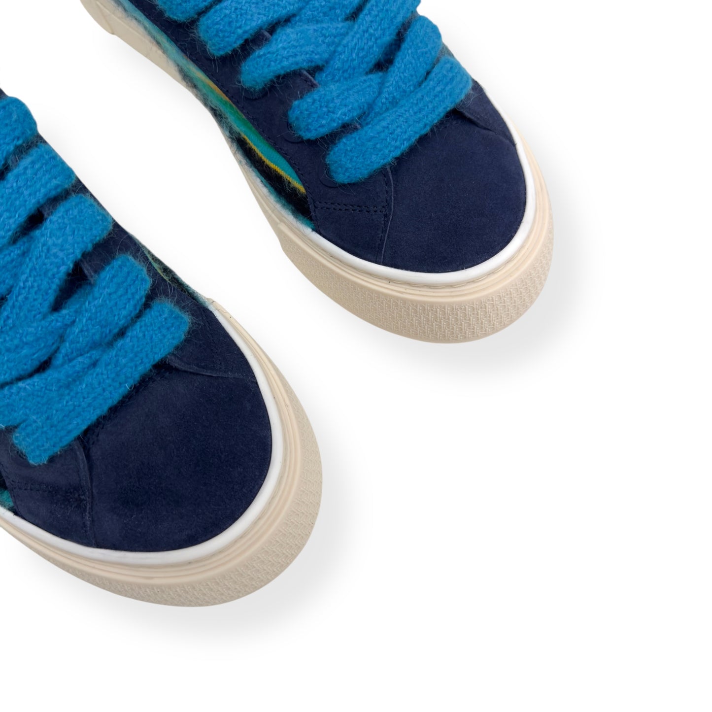 DIOR X DENIM TEARS B33 MOHAIR SNEAKER BLUE 42 / UK8