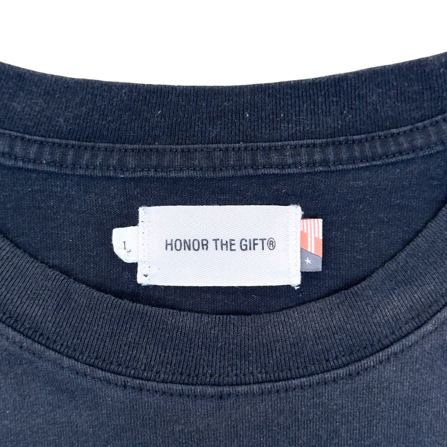 HONOR THE GIFT GRAPHIC LONG SLEEVE T-SHIRT FADED BLACK L