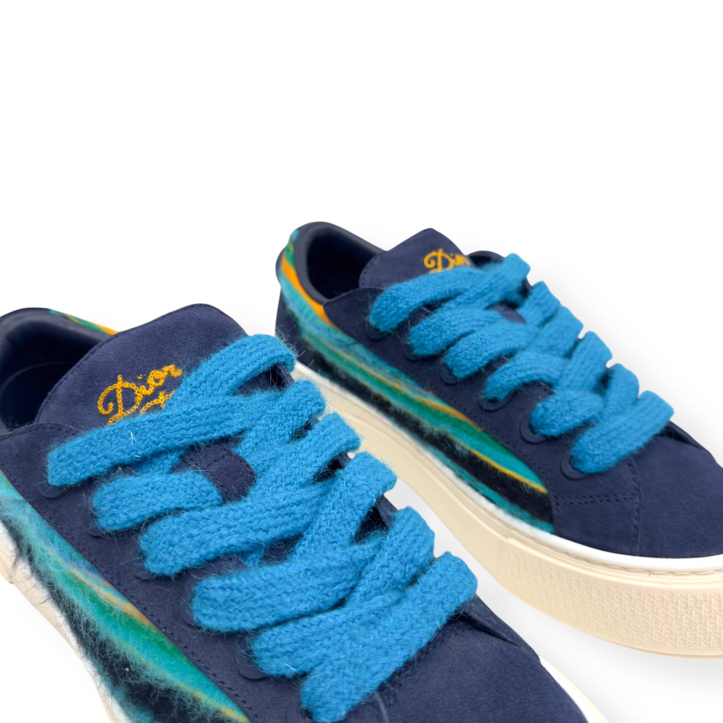 DIOR X DENIM TEARS B33 MOHAIR SNEAKER BLUE 42 / UK8