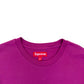 SUPREME LONG-SLEEVE SMALL BOX LOGO COTTON T-SHIRT BRIGHT PURPLE L