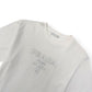 PRADA LOGO EMBOSSED COTTON T-SHIRT WHITE M