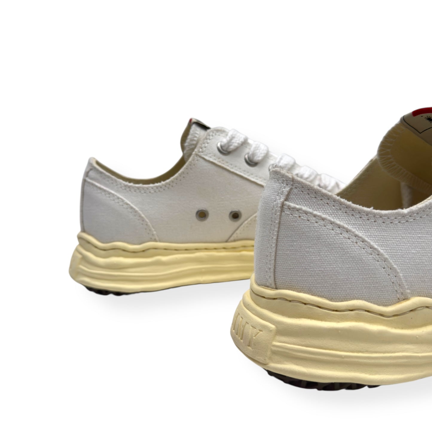 MAISON YASUHIRO MIHARA HANK VINTAGE SOLE CANVAS SNEAKER WHITE 44 / UK10