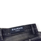 BALMAIN DISTRESSED SLIM SELVEDGE DENIM JEANS BLACK W34”