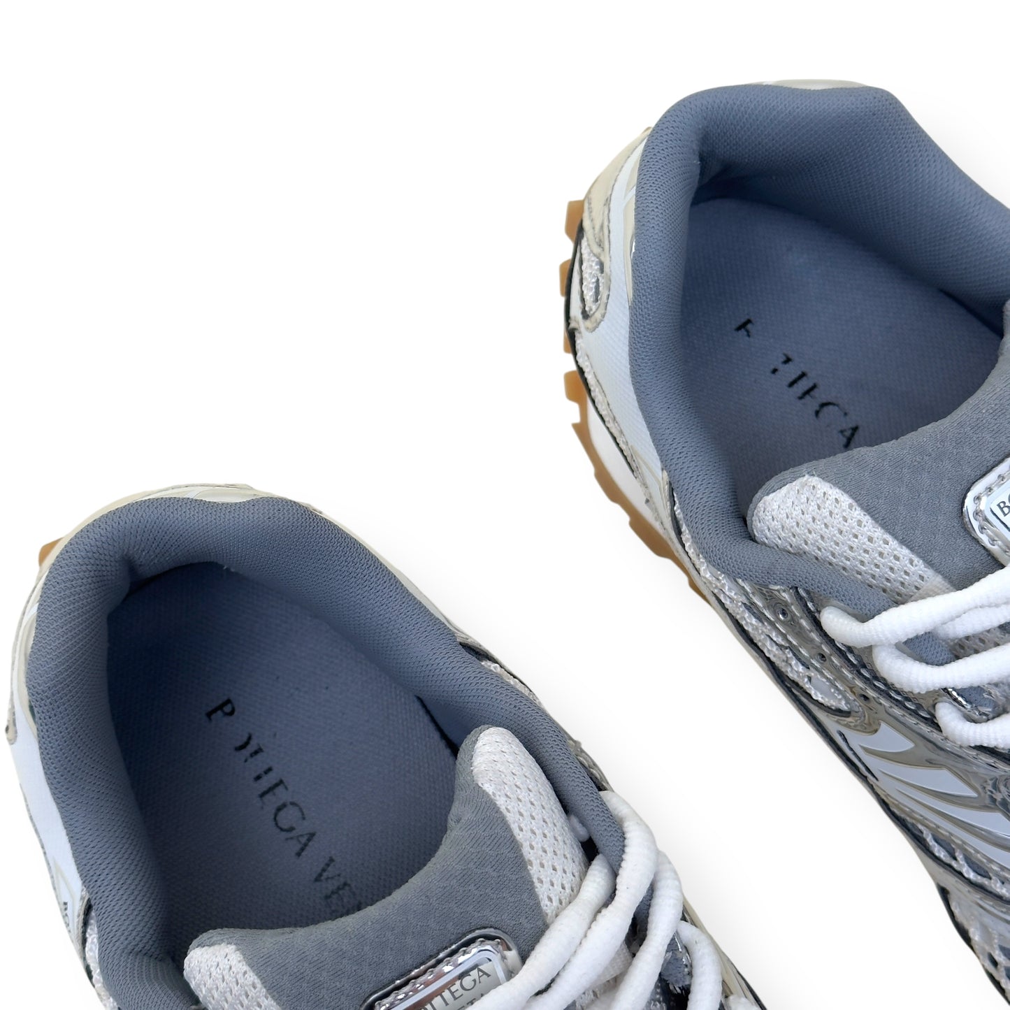 BOTTEGA VENETA TECHNICAL MESH ORBIT SNEAKER SILVER / WHITE 42 / UK8