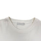 PRADA LOGO EMBOSSED COTTON T-SHIRT WHITE M