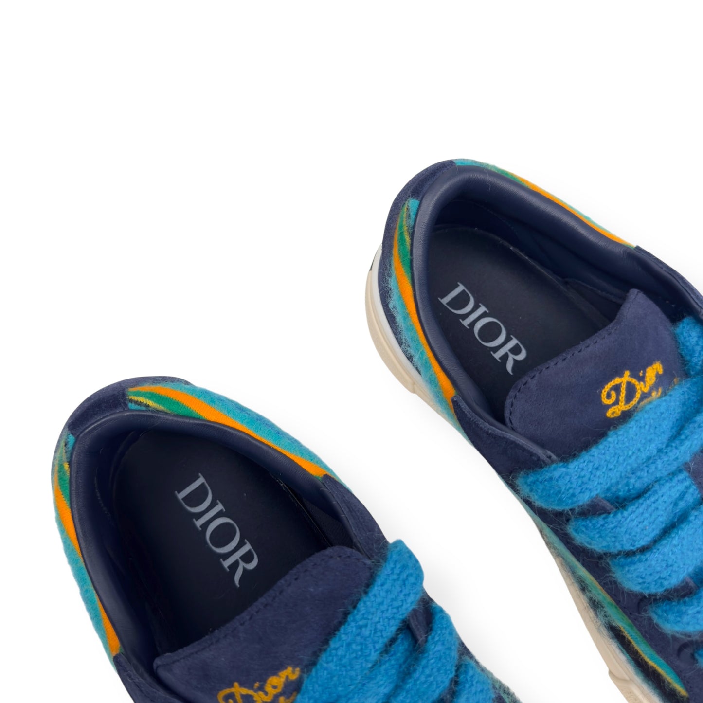 DIOR X DENIM TEARS B33 MOHAIR SNEAKER BLUE 42 / UK8