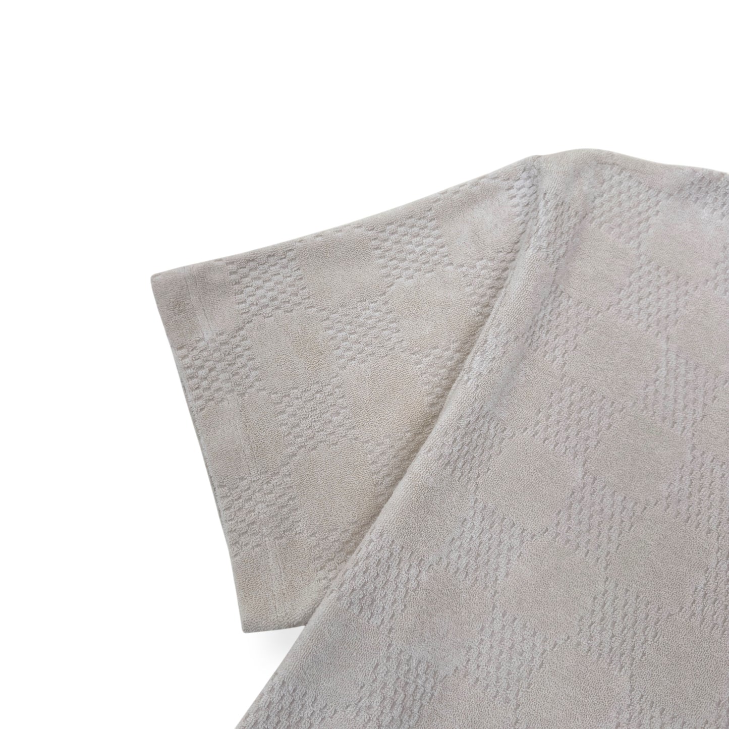 LOUIS VUITTON DAMIER FRENCH TERRY T-SHIRT LUXURY BEIGE XL