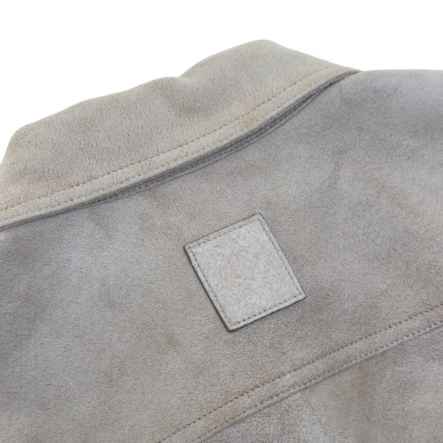 LOEWE SUEDE LAMBSKIN OVERSHIRT BEIGE 50 / L