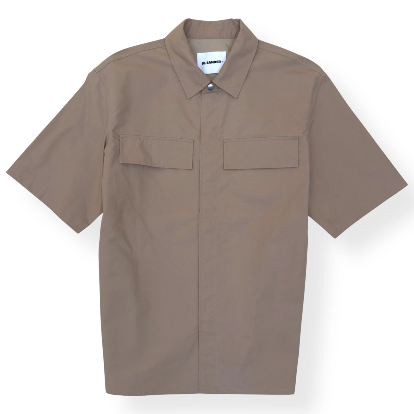 JIL SANDER SS25 FLAP POCKET SHIRT BEIGE 50 / L