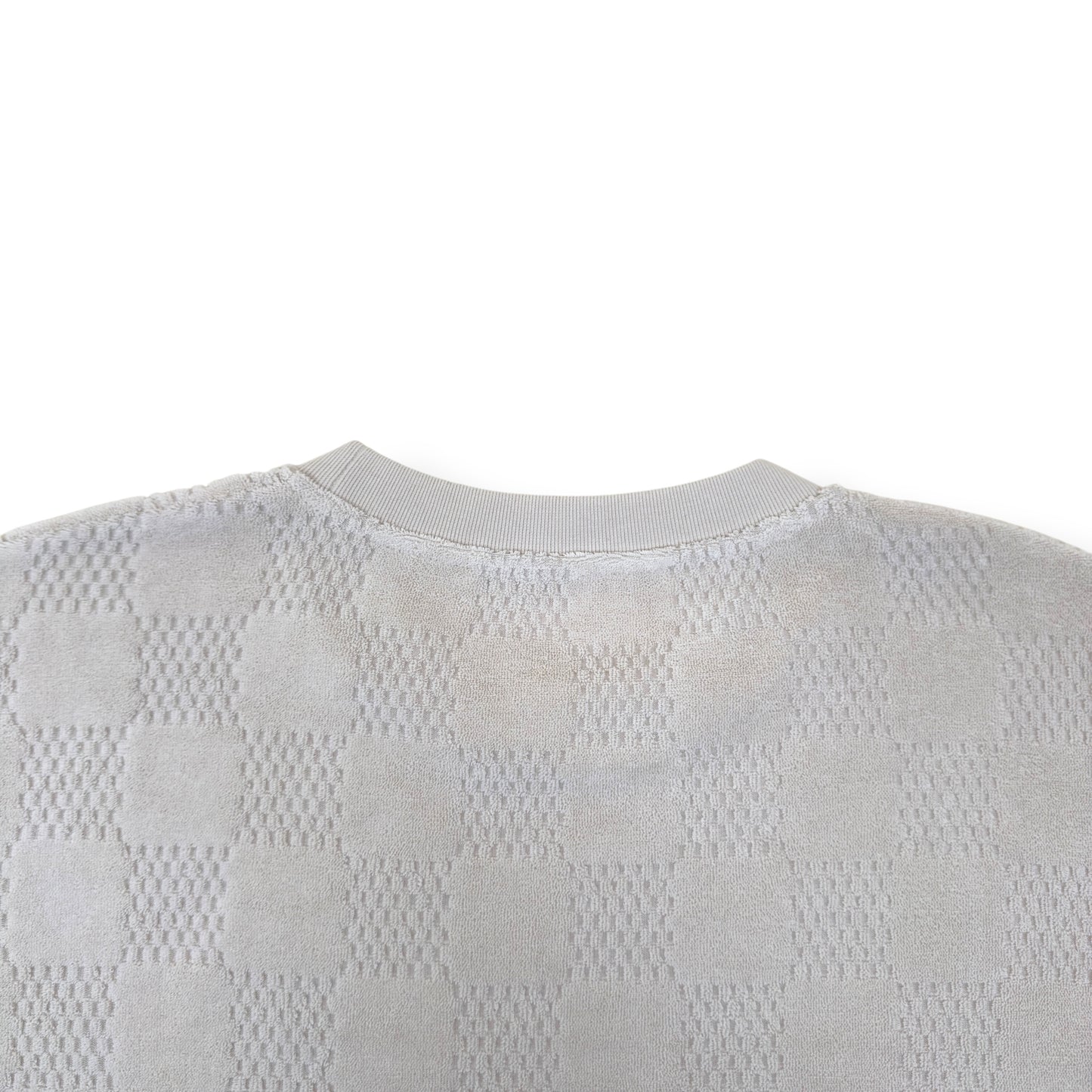 LOUIS VUITTON DAMIER FRENCH TERRY T-SHIRT LUXURY BEIGE XL