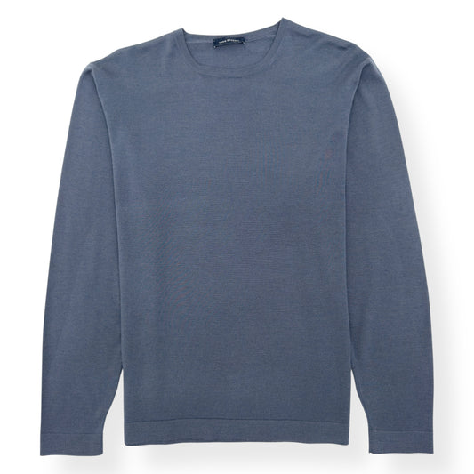 THOM SWEENEY MERINO WOOL SWEATER SLATE BLUE M